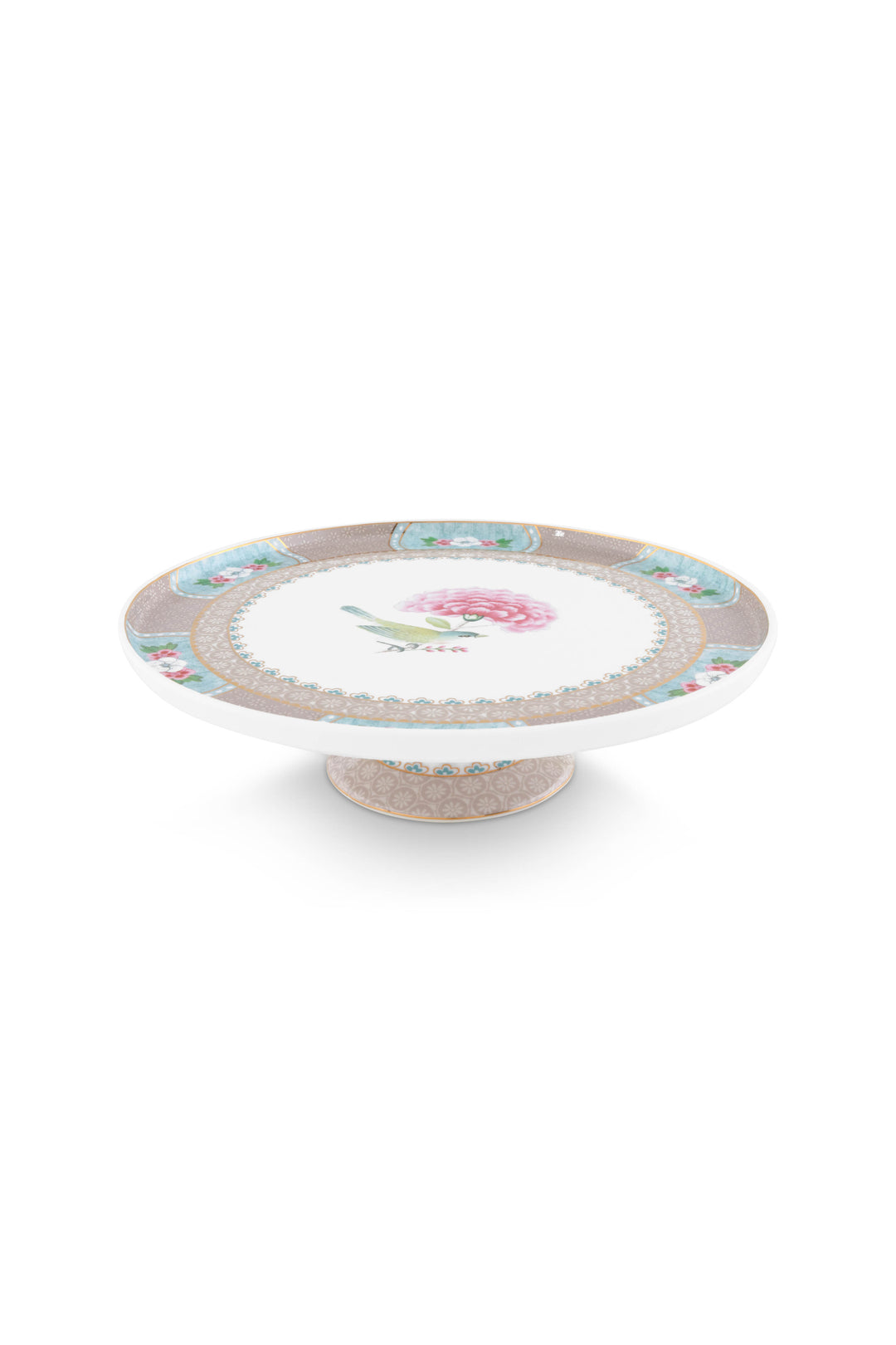 Produktbillede af Mini Cake Tray Blushing Birds Khaki 21cm på tilbud i høj kvalitet