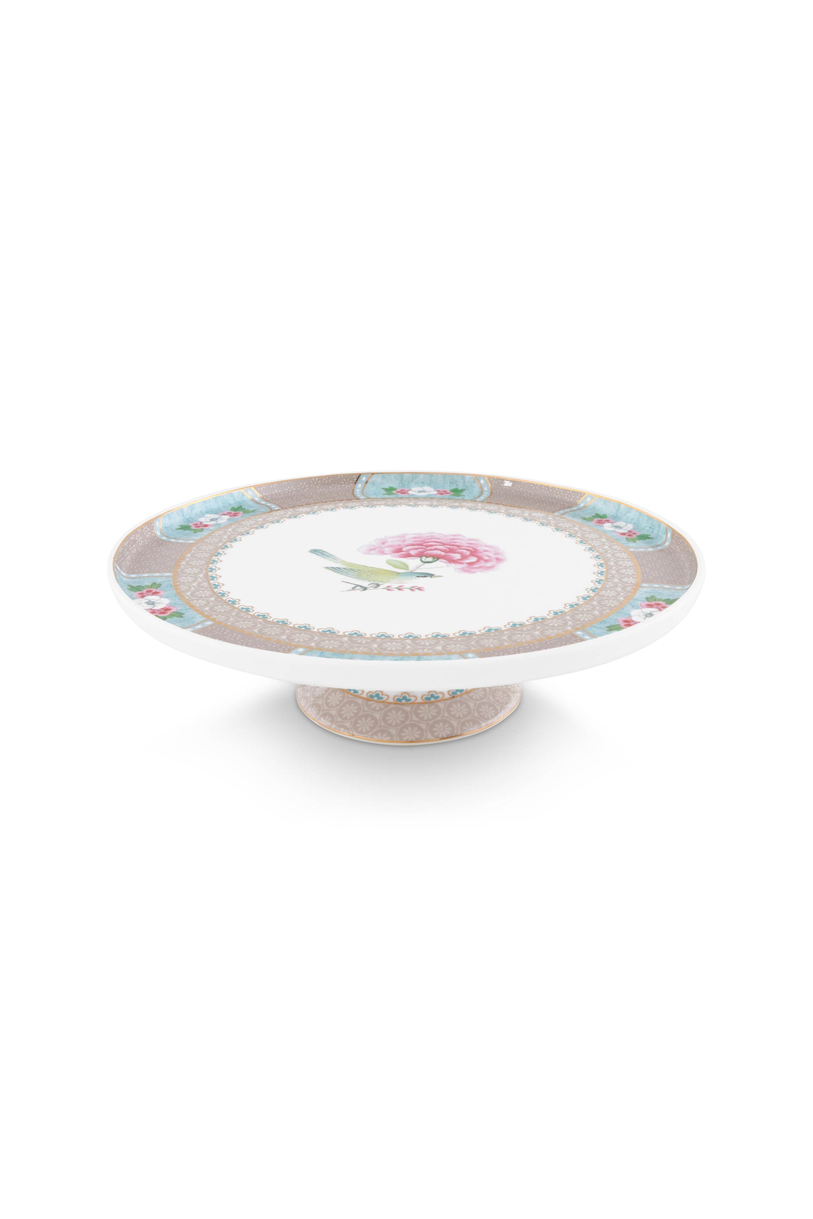 Produktbillede af Mini Cake Tray Blushing Birds Khaki 21cm på tilbud i høj kvalitet