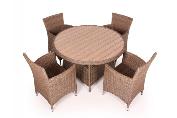 Siesta Dusty Havemøbelsæt m/4 Manilastole - Ø 130 cm ❤ Stort online udvalg i Gozomo.dk ❤ Billig fragt og hurtig levering 2 - 5 hverdage ❤ Varenummer: HML-DK2396 / Ean: '5709386475642 på lager - Udsalg på HAVEMØBELSÆT > Vedligeholdelsesfrie havemøbelsæt Spar op til 58% - Over 785 kendte brands på udsalg