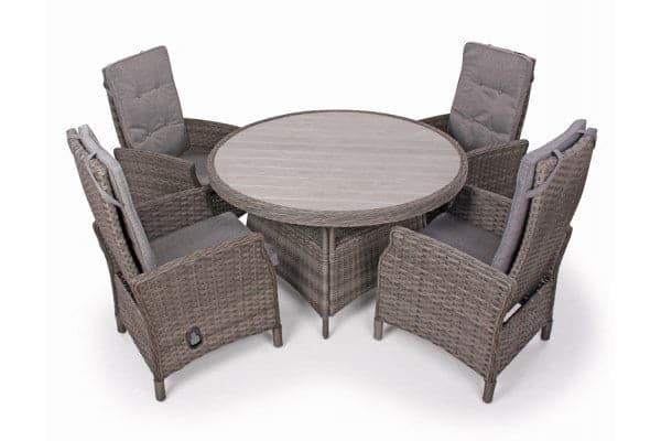 Siesta Grå Havemøbelsæt m/4 pos stole - Ø 130 cm ❤ Stort online udvalg i Gozomo.dk ❤ Billig fragt og hurtig levering 2 - 5 hverdage ❤ Varenummer: HML-DK1775 / Ean: '5709386475659 på lager - Udsalg på HAVEMØBELSÆT > Vedligeholdelsesfrie havemøbelsæt Spar op til 66% - Over 324 kendte brands på udsalg