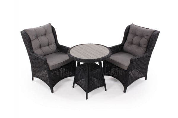 Siesta sort Cafesæt m/2 loungestole - Ø 70 cm ❤ Stort online udvalg i Havemøbelland ❤ Billig fragt og hurtig levering 2 - 5 hverdage ❤ Varenummer: HML-DK2856 / Ean: '5709386481315 på lager - Udsalg på HAVEMØBELSÆT > Cafesæt Spar op til 62% - Over 350 kendte brands på udsalg