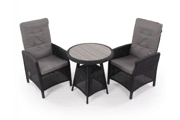Siesta Sort Cafesæt m/2 pos stole - Ø 70 cm ❤ Stort online udvalg i Gozomo.dk ❤ Billig fragt og hurtig levering 2 - 5 hverdage ❤ Varenummer: HML-DK1944 / Ean: '5709386481315 på lager - Udsalg på HAVEMØBELSÆT Spar op til 55% - Over 785 kendte brands på udsalg