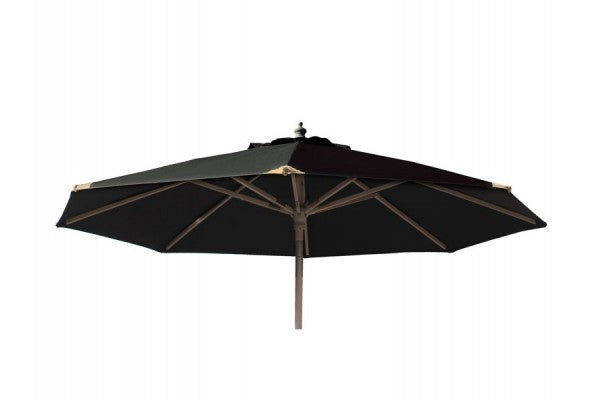 Produktbillede af Signe Parasol Ø 2,5 meter m/tilt Sort på tilbud i høj kvalitet
