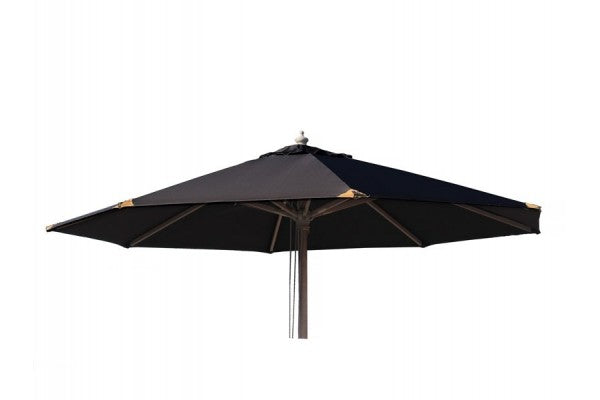 Produktbillede af Signe Parasol Ø 3 meter m/tilt Sort på tilbud i høj kvalitet