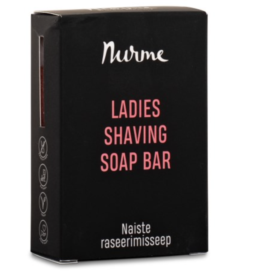 Detaljeret produktbillede af Nurme Ladies Shaving Soap Bar . DATO 08-25 på tilbud