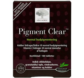 Produktbillede af New Nordic Skin Care Pigment Clear 180 tabletter på tilbud