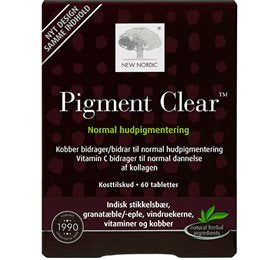 Produktbillede af New Nordic Skin Care Pigment Clear 60 tabletter på tilbud