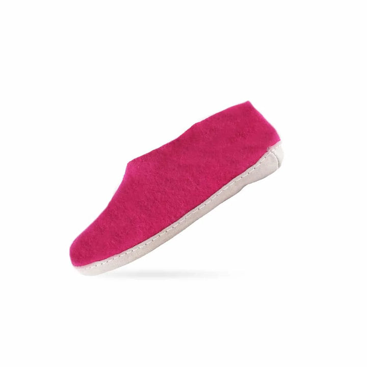 Uldhjemmesko (100% ren uld) m/sål i skind Dansk Design fra SHUS pink / 41