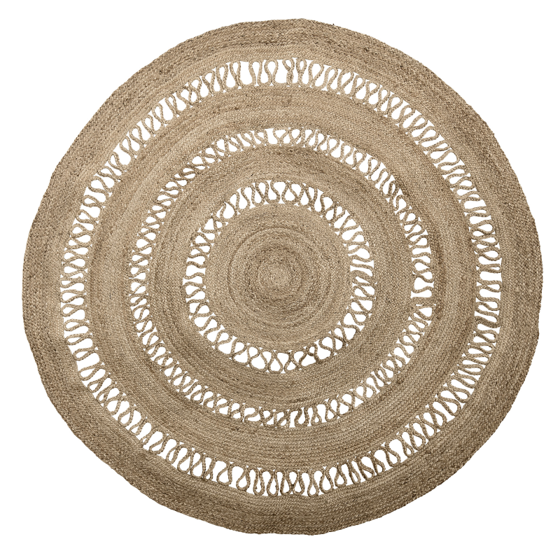 Bloomingville Gulvtæppe - Rundt- Jute - 182 cm ❤ Stort online udvalg i Bloomingville ❤ Billig fragt og hurtig levering 2 - 5 hverdage ❤ Varenummer: BYH-1417993 / Ean: 5711173187881 på lager - Udsalg på Runde tæpper - Over 400 kendte brands på udsalg