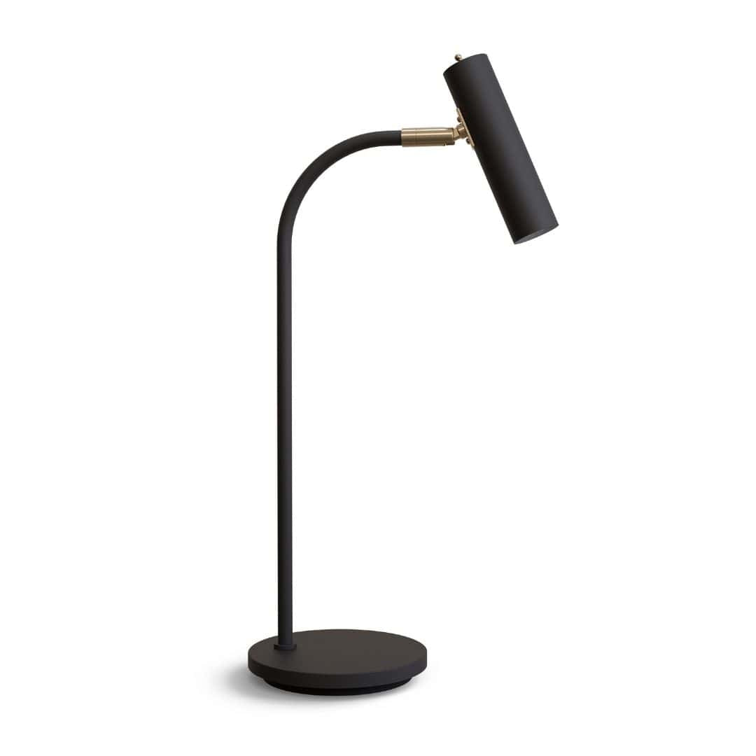 Produktbillede af Slender Bordlampe Sort/Messing Belid i premium kvalitet