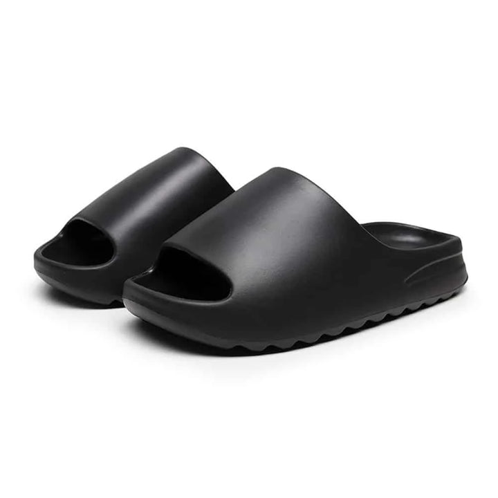 Slippers / Tøfler Bløde og skridsikre sort grøn eller hvid Sort / 40/41