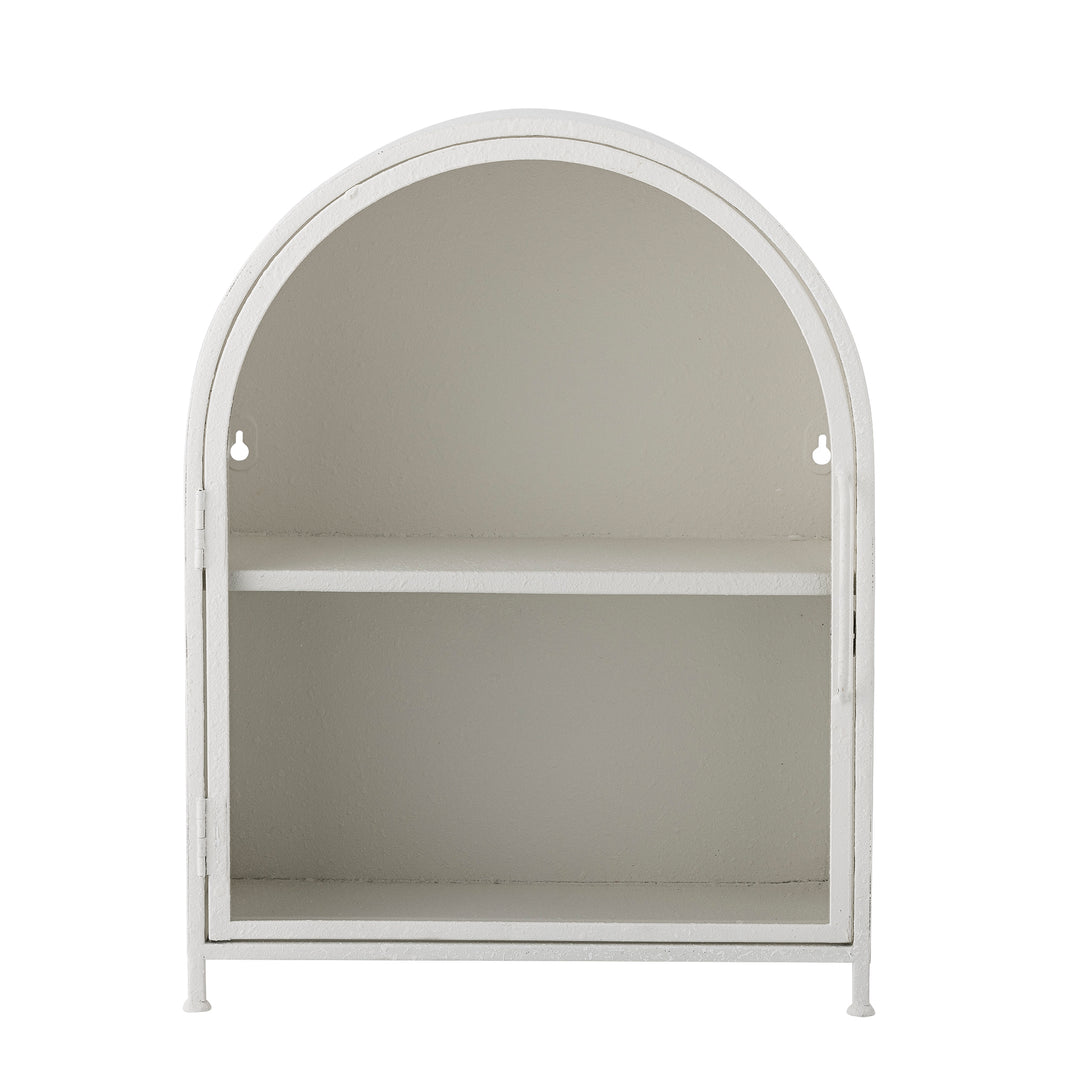 BLOOMINGVILLE Soria skab m. 1 låge og 1 hylde hvid metal L33,5xH43,5xB20