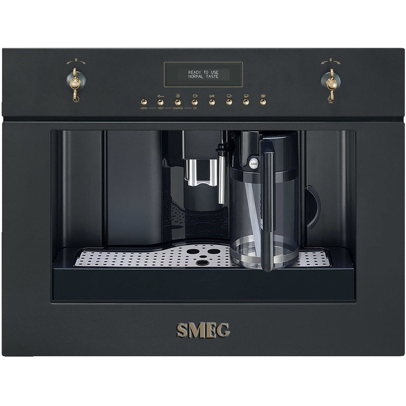 Smeg 60 cm indbygget kaffemaskine antracit