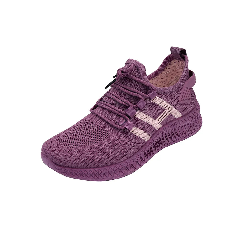 Løbesko/Sneakers til kvinder åndbare og med optimal støddæmpning Lilla / 38