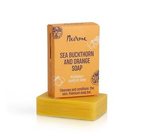 Detaljeret produktbillede af Nurme Soap Bar Sea Buckthorn and Orange 100g. på tilbud