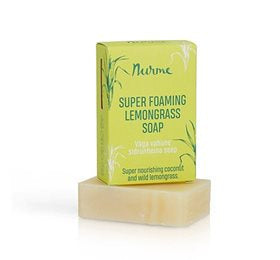 Detaljeret produktbillede af Nurme Soap Bar Super Foaming Lemongrass 100g. UDLØB 09-25 på tilbud