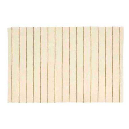 Produktbillede af Södahl Line Tæppe 60 x 90 cm Beige/Toffee Brown i premium kvalitet