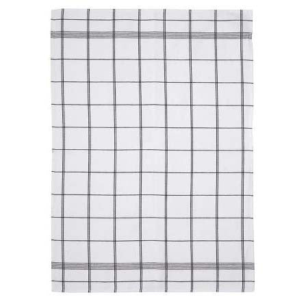 Produktbillede af Södahl Minimal Viskestykke 50 x 70 cm Hvid/sort i premium kvalitet
