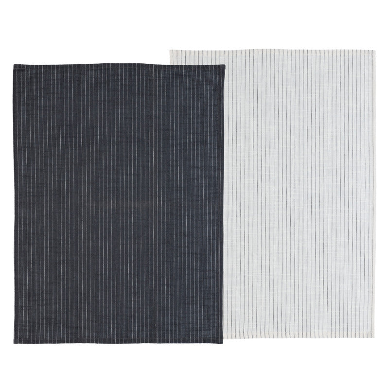 Produktbillede af Södahl Line Viskestykke 50 x 70 cm 2 stk. Ash/White i premium kvalitet