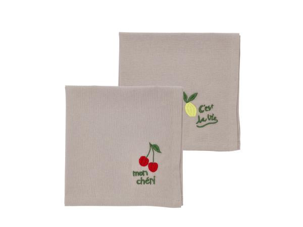 Produktbillede af Södahl Bistro Stofservietter 40 x 40 cm 2 stk. Green i premium kvalitet