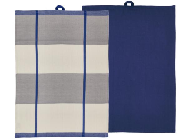 Produktbillede af Södahl Blocks Viskestykke 50 x 70 cm 2 stk. Royal Blue i premium kvalitet
