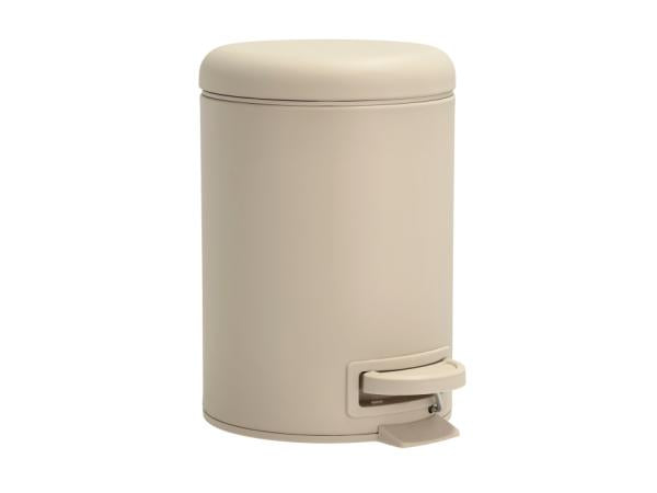 Produktbillede af Södahl Mono Pedalspand Dia 17 x 25 cm 3 liter Beige i premium kvalitet