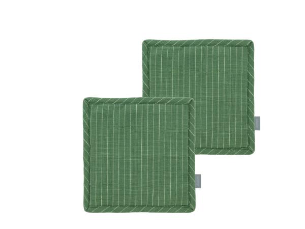 Produktbillede af Södahl organic Line Grydelapper 20 x 20 cm 2 stk. Grøn i premium kvalitet