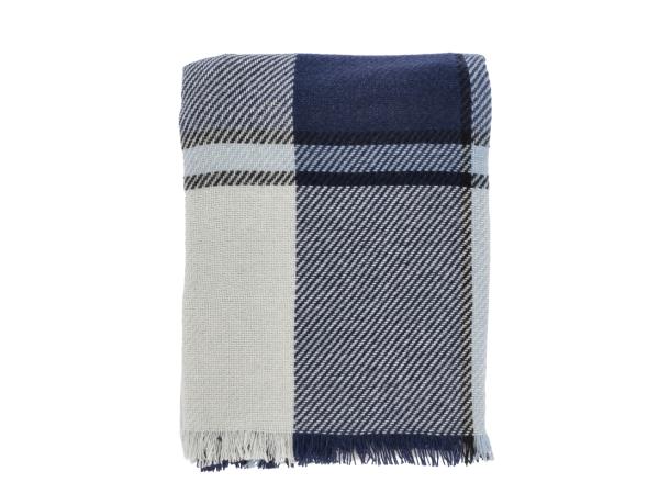Produktbillede af Södahl Precise Plaid 130 x 170 cm Blue i premium kvalitet