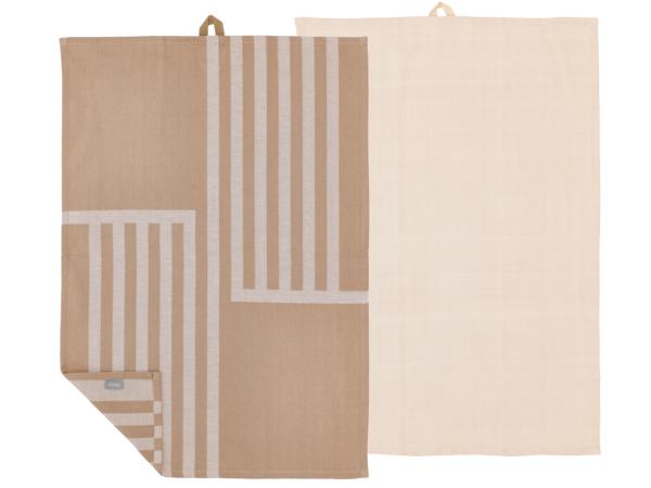 Produktbillede af Södahl Reflection Viskestykke 50 x 70 cm 2 stk. Warm Taupe i premium kvalitet