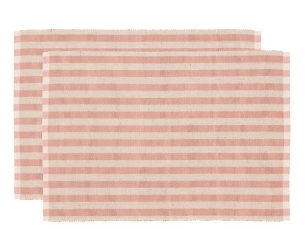 Produktbillede af Södahl Statement Stripe Dækkeserviet 33 x 48 cm 2 stk. Rose i premium kvalitet