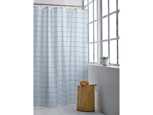 Produktbillede af Södahl Badeforhæng 180x200 Vista Linen blue i premium kvalitet