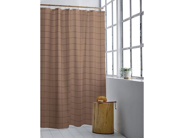 Produktbillede af Södahl Badeforhæng 180x200 Vista Warm Taupe i premium kvalitet
