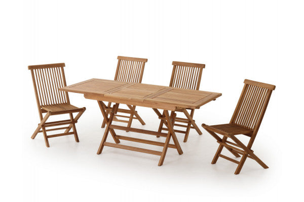 Produktbillede af Sofia Udtræk Kiel Teak Havemøbelsæt på tilbud i høj kvalitet