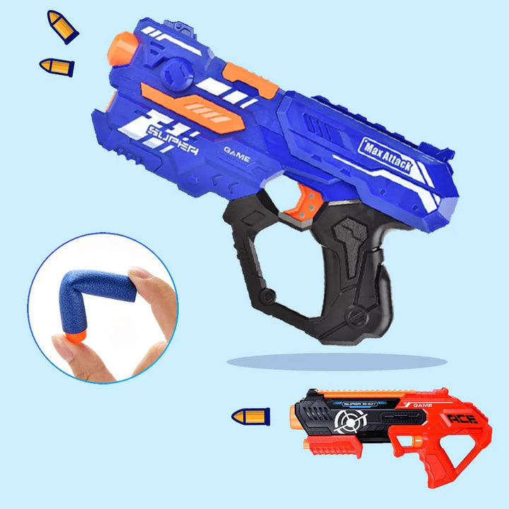 Soft Bullet Super Shoot 4 forskellige super seje pistoler 9002A-4