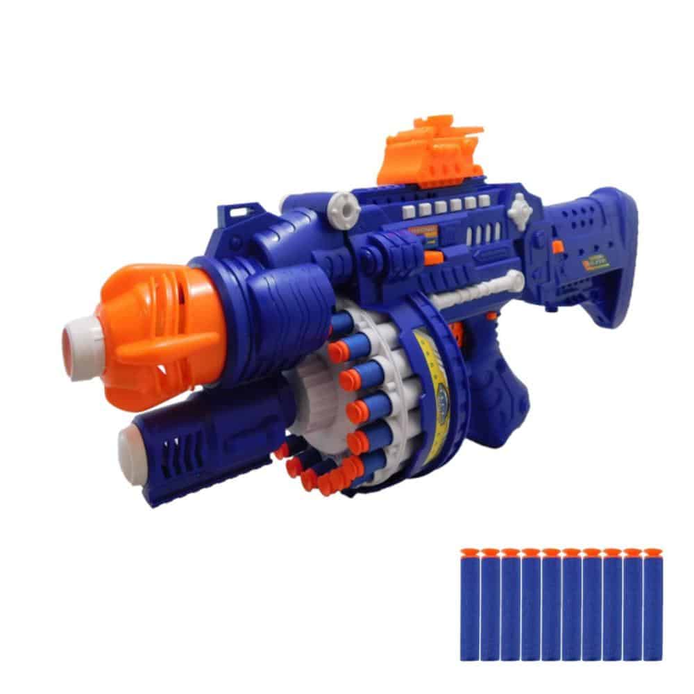 Produktbillede af Fuldautomatisk Soft Bullet Gun inkl. 40 pile-magasin på tilbud