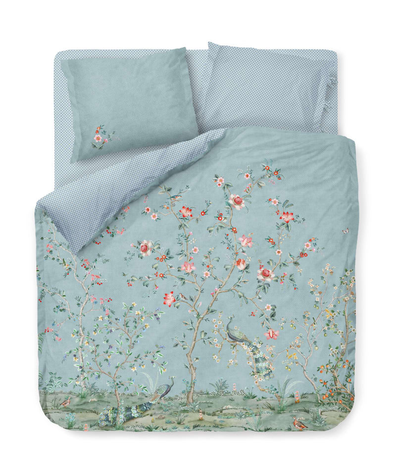 Produktbillede af Pip Studio Okinawa blue-til dobbeltdyne 200 x 200 cm & 2 stk. puder 60 x 63 cm på tilbud i høj kvalitet