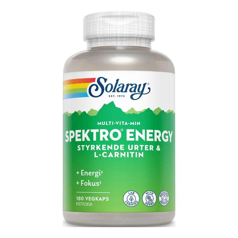Produktbillede af Solaray Spektro Energy 180 kaps. på tilbud