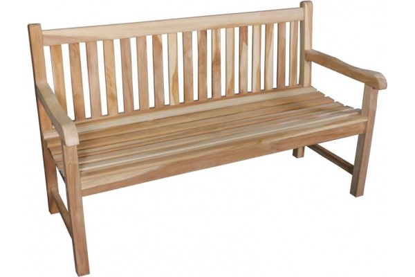 Produktbillede af Solo Teak 3-pers. bænk på tilbud i høj kvalitet