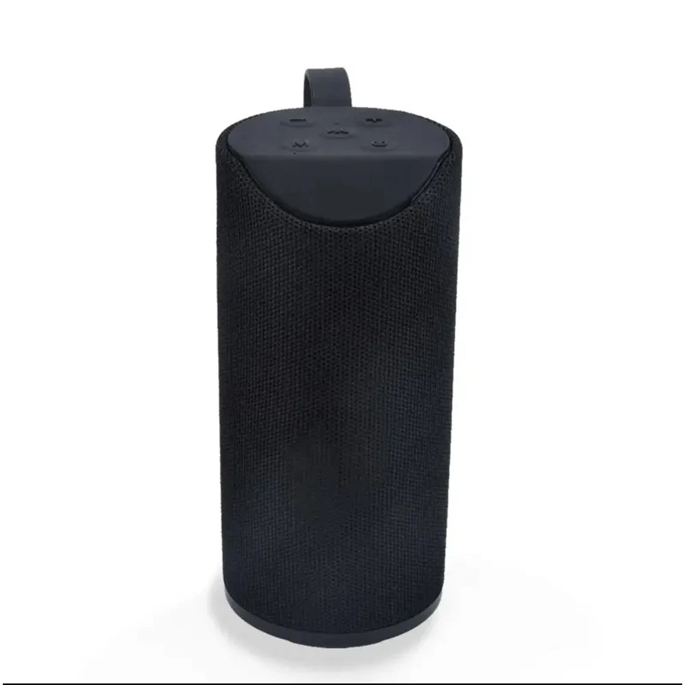Bluetooth Højtaler 5W med Subwoofer og Stofdesign Sort