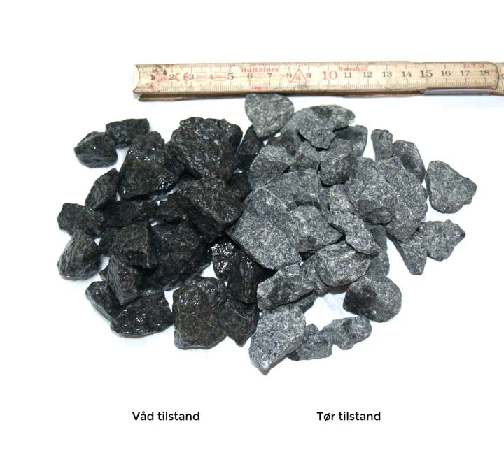 Sorte granitskærver 16-22 mm 1000 kg.