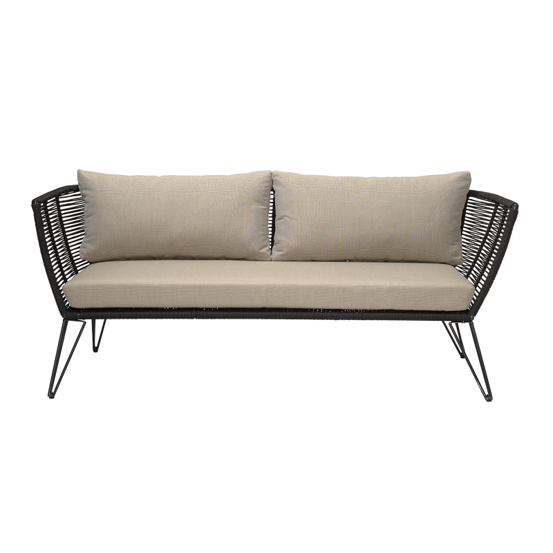 Bloomingville Mundo Lounge Sofa - Sort ❤ Stort online udvalg i Bloomingville ❤ Billig fragt og hurtig levering 2 - 5 hverdage ❤ Varenummer: BYH-1014377 / Ean: 5711173189458 på lager - Udsalg på Havestole - Over 785 kendte brands på udsalg