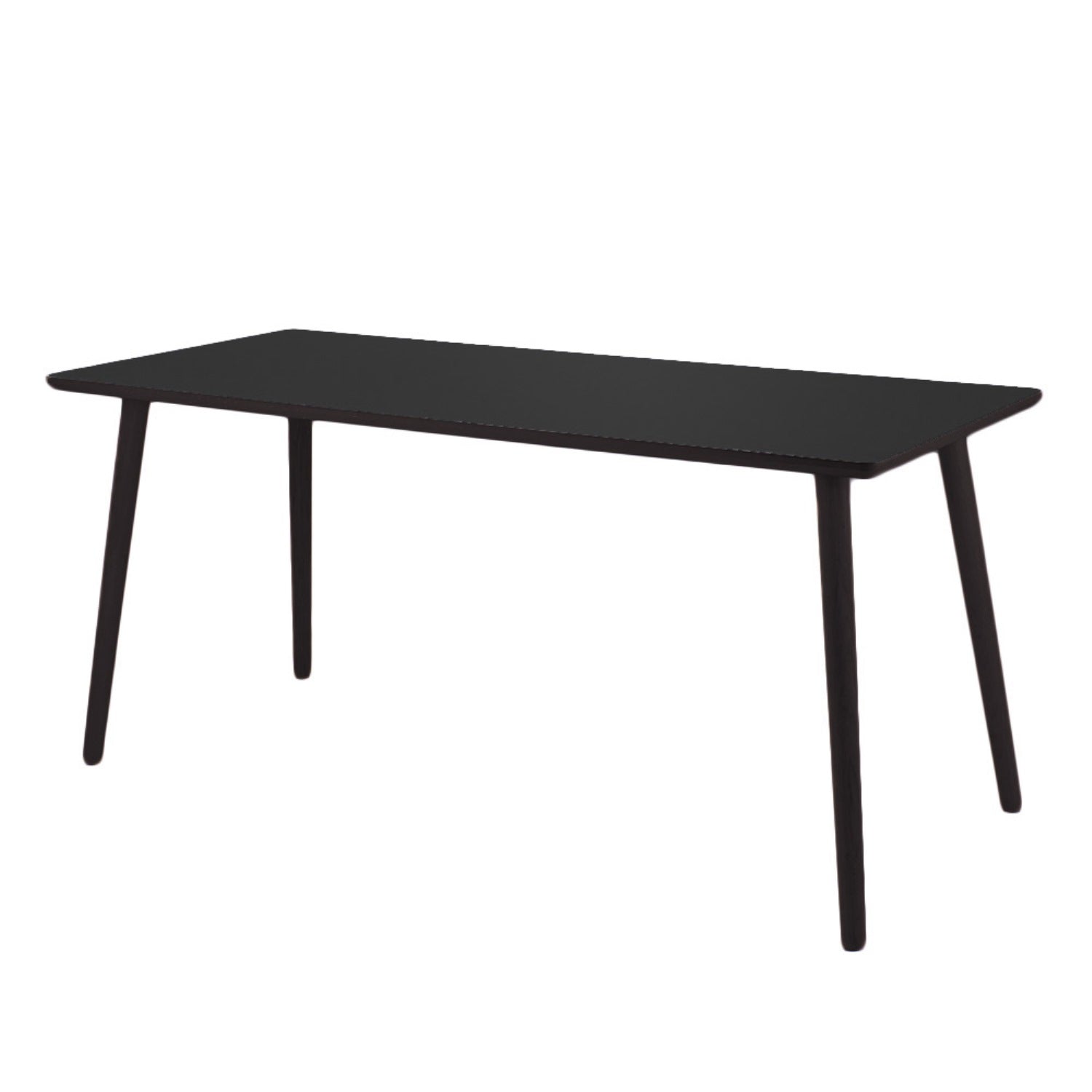 Produktbillede af Dash Skrivebord sort højtrykslaminat fire størrelser 120 x 60 cm Sort laminat på tilbud i høj kvalitet