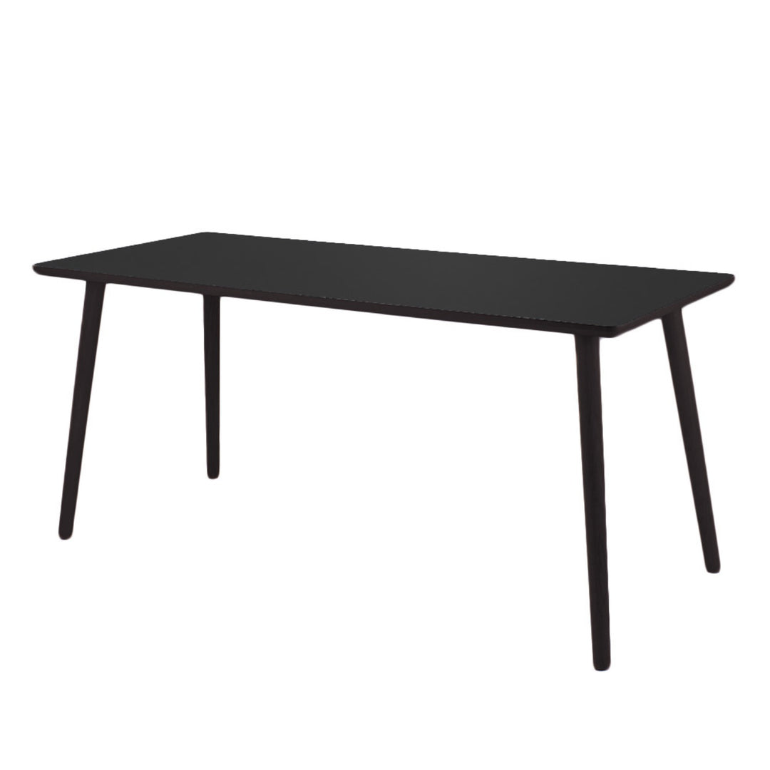 Produktbillede af Dash Skrivebord sort højtrykslaminat fire størrelser 100 x 60 cm Sort laminat på tilbud i høj kvalitet
