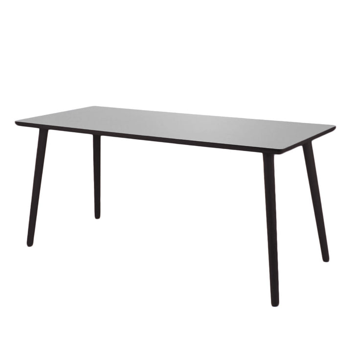 Produktbillede af Dash Skrivebord lysegrå højtrykslaminat fire størrelser 140 x 70 cm Lysegrå laminat på tilbud i høj kvalitet