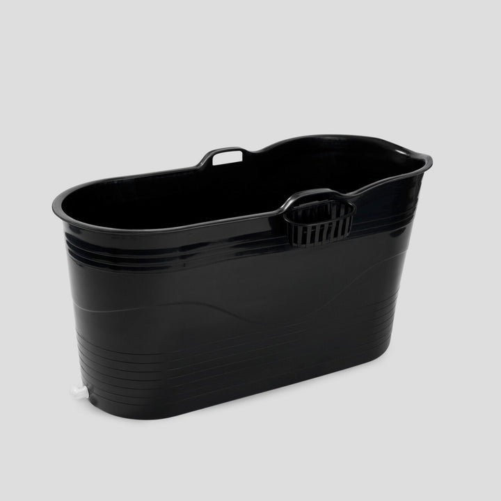 Produktbillede af Isbad XL 123cm sort Ekstra kraftig plast og forbedret siddekomfort Tubfamily på tilbud i høj kvalitet