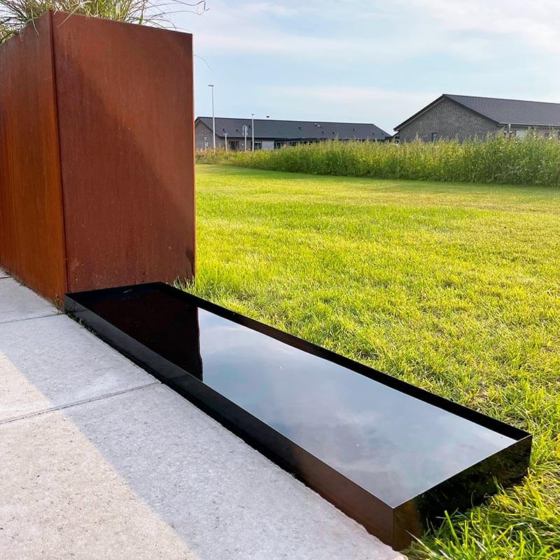 Produktbillede af Spejlbassin sort 118 x 28 x 6 cm på tilbud i høj kvalitet