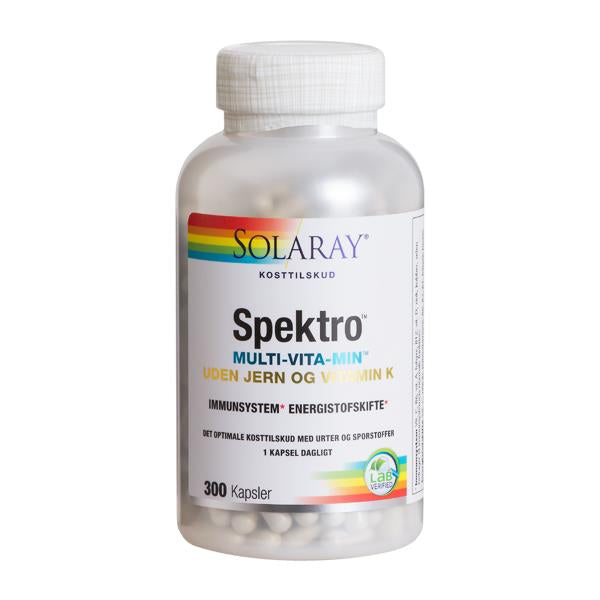 Produktbillede af Spektro Multivitamin u. jern og K 300 kaps. på tilbud