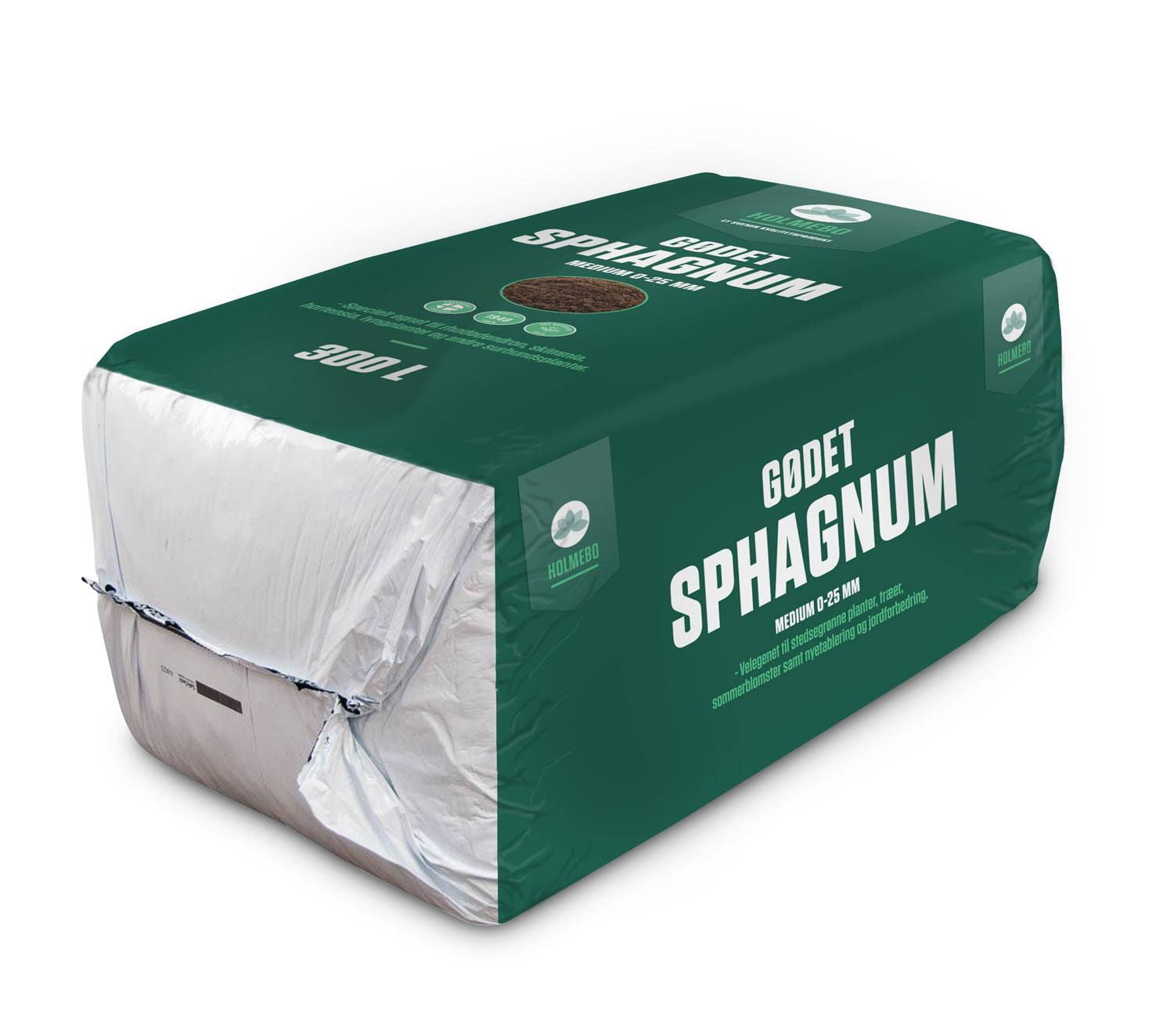 Produktbillede af Gødet sphagnum 0-25 mm pose á 300 liter på tilbud i høj kvalitet