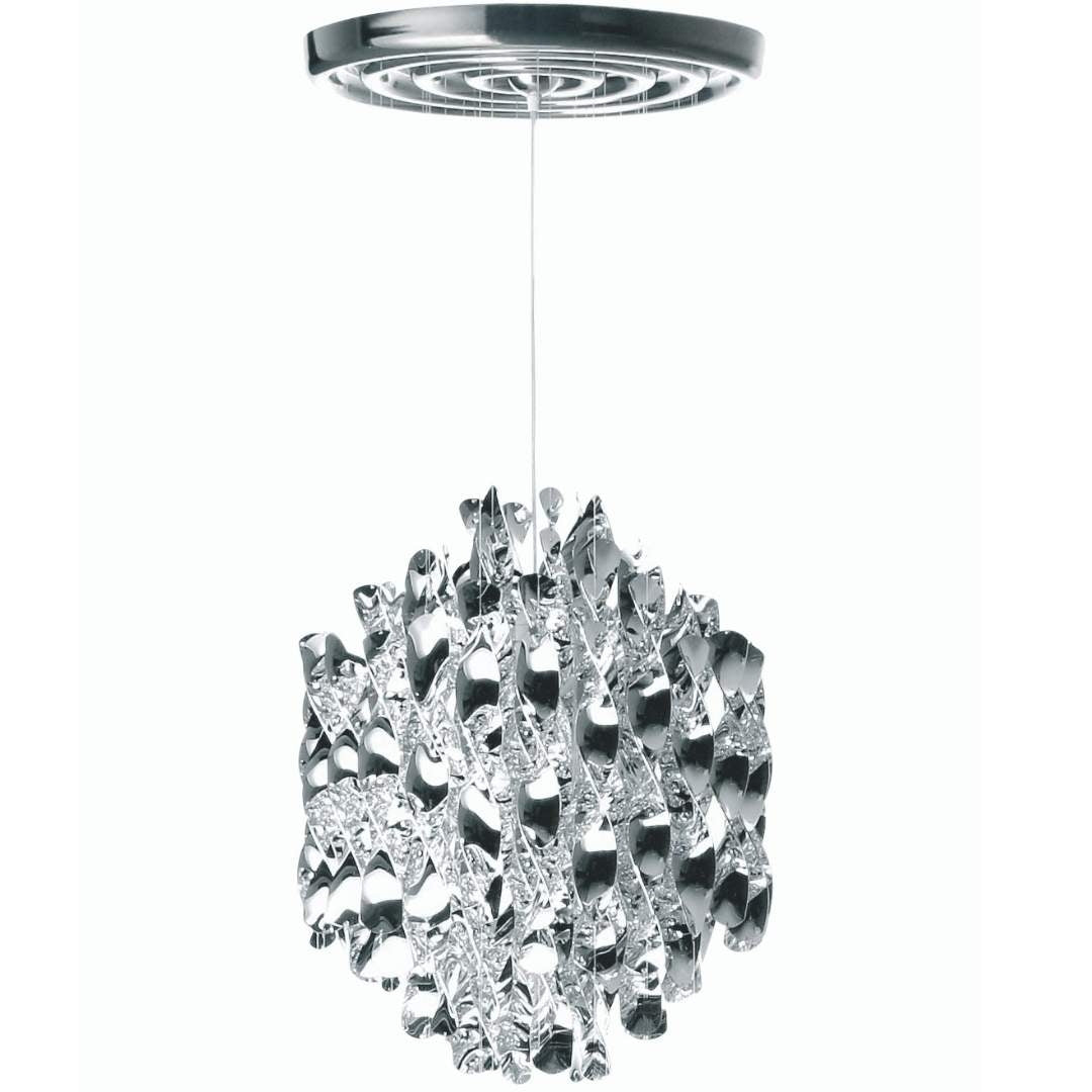 Spiral Pendel SP1 Sølv m/loftplade Verpan