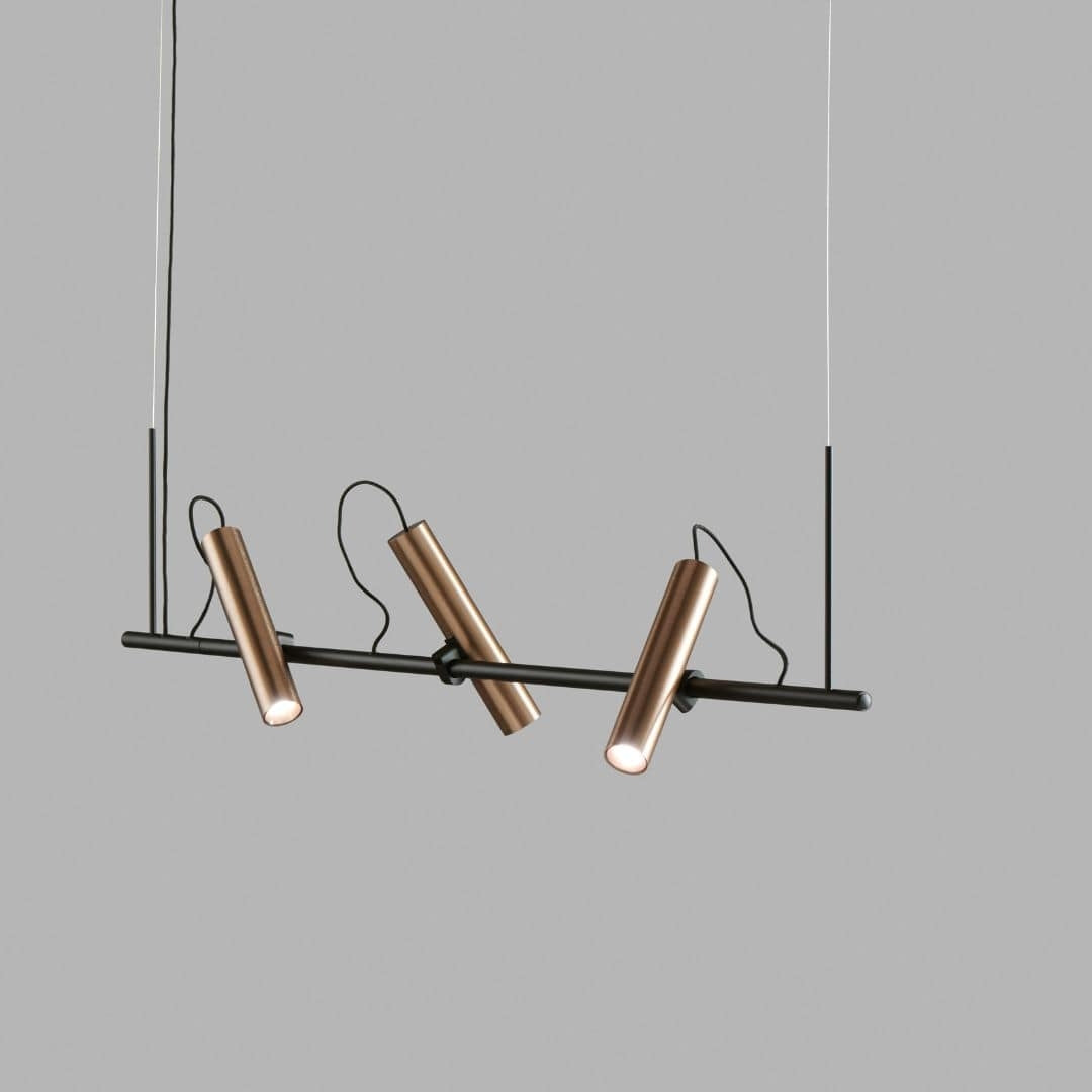 Produktbillede af Spirit S1000 LED Pendel Sort/Rose Gold 2700K LIGHT-POINT i premium kvalitet